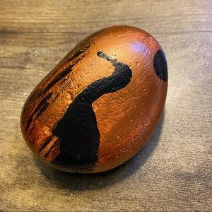 Large CRANE hand crafted painted garden aquarium or decor rock